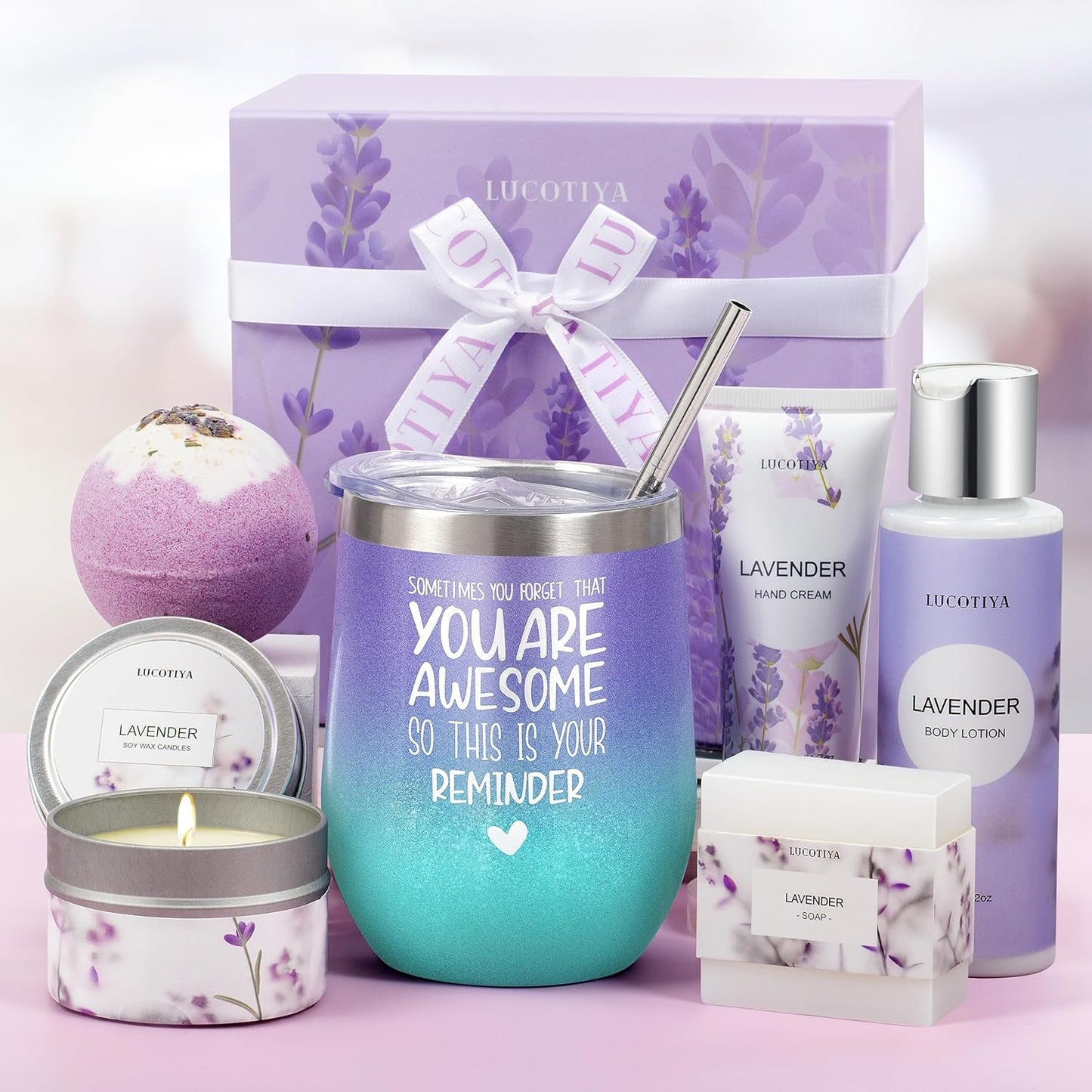 You Are Awesome Lavender Spa Day Feel Good Gift Basket