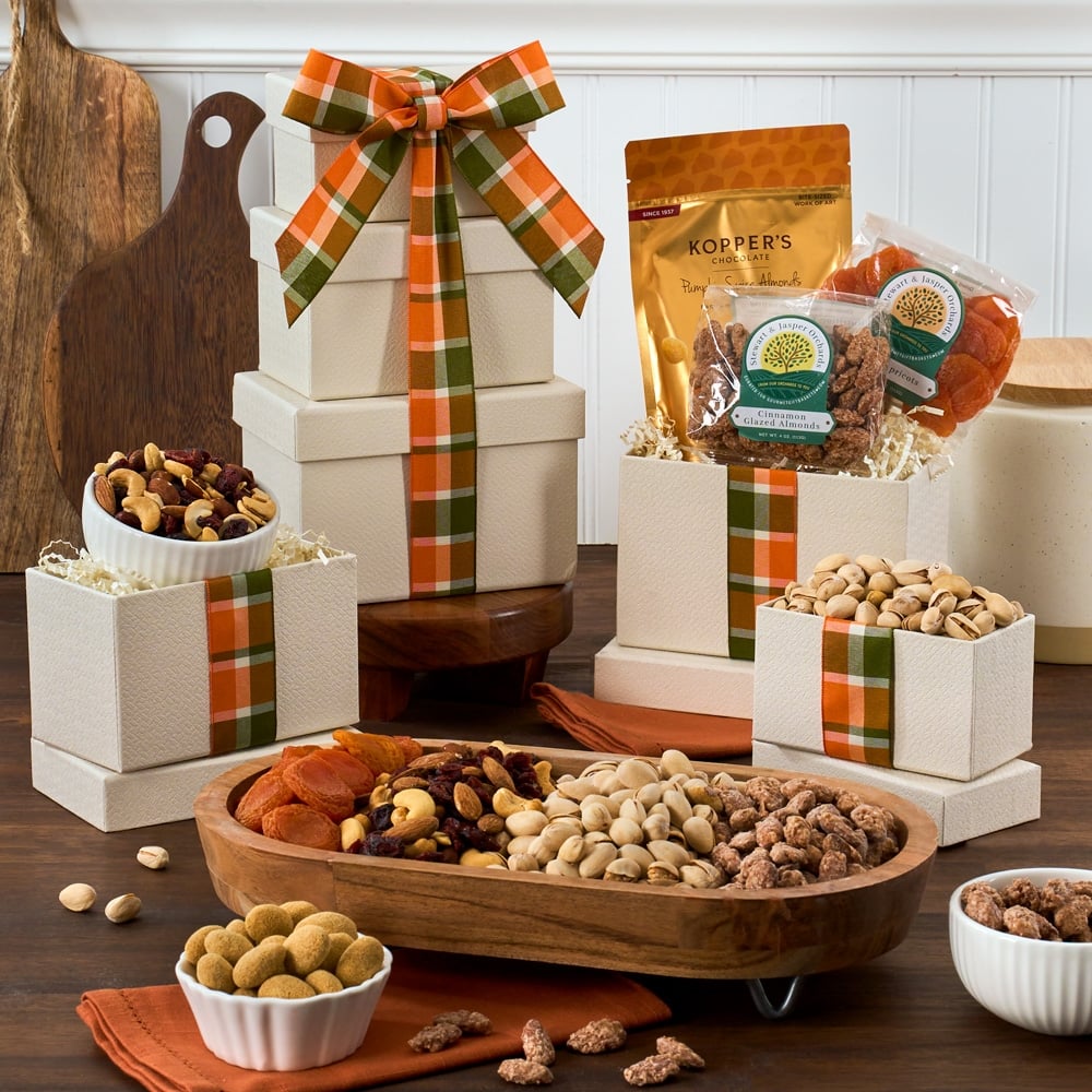 Pumpkin Spice Almonds Autumn Celebration Gift Basket