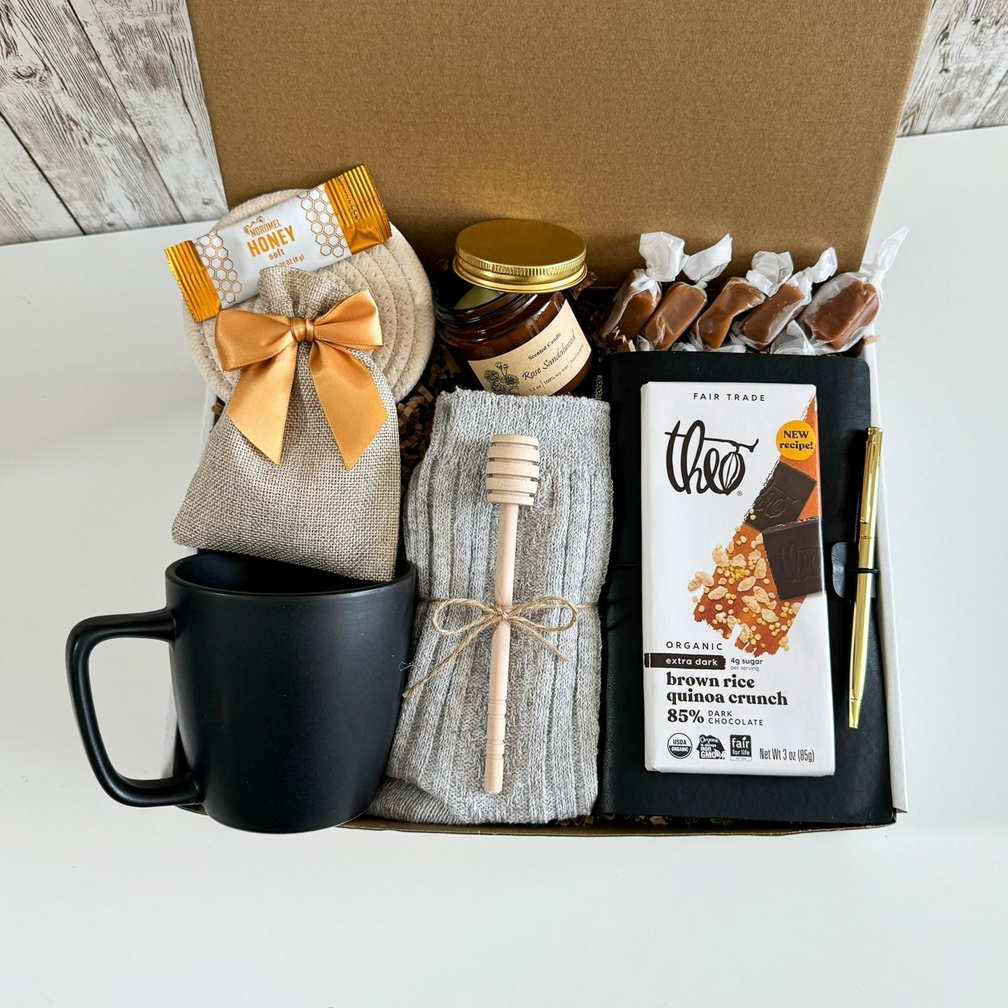 Mānuka Honey Thinking of You Autumn Chocolate Gift Basket